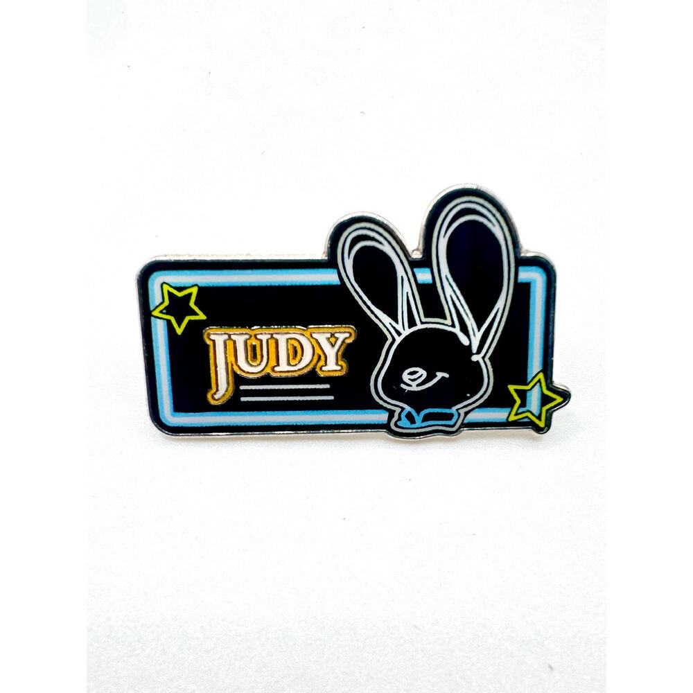 Hong Kong Disneyland Neon Name Sign Judy Hopps Zootopia Disney Trading Pin - Picture 3 of 5